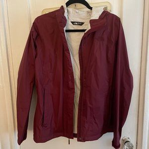 Maroon North Face Rain Jacket